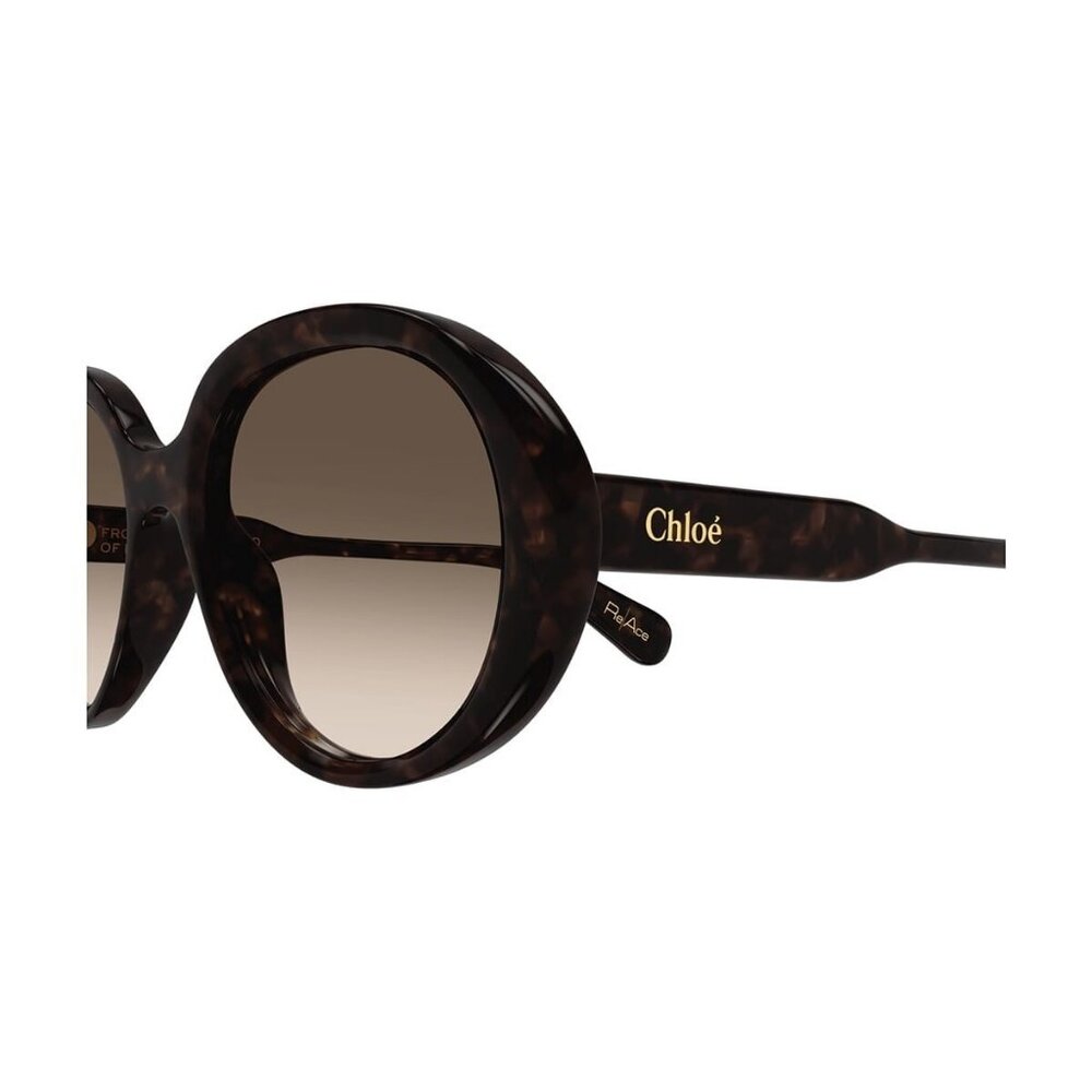 A2946Z New CHLOE Gayia Havana Square CH0221S 002 Sunglasses Women - Picture 3 of 4